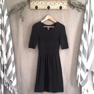 Vince Camuto Knit Sweater Dress, Gray, size XS